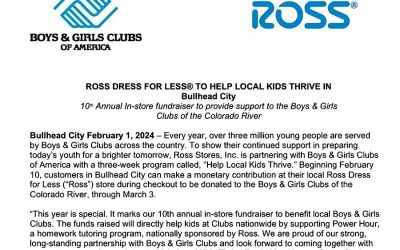 ROSS DRESS FOR LESS® TO HELP LOCAL KIDS THRIVE IN BULLHEAD CITY