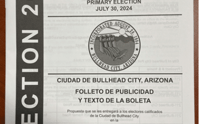 Bullhead City Primary Election Publicity Pamphlet Arrives